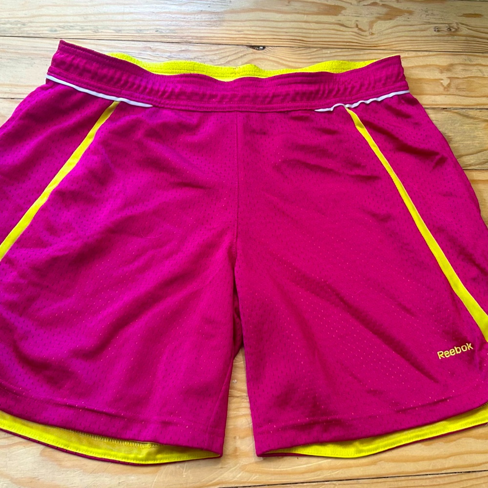 Pink and Yellow athletic shorts